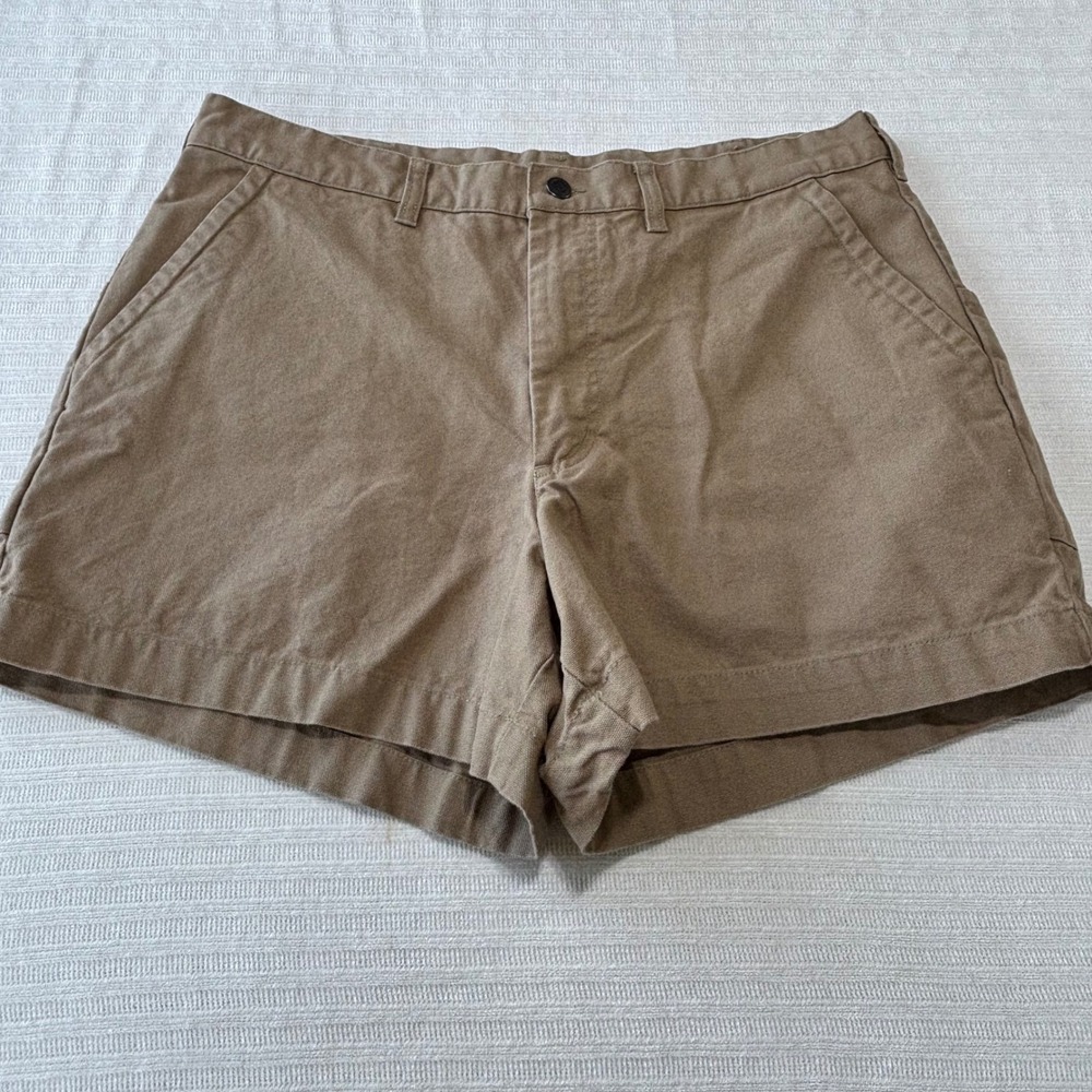 Patagonia Mens 38 Stand Up Shorts Brown Organic Cotton Canvas 5in Inseam 57221